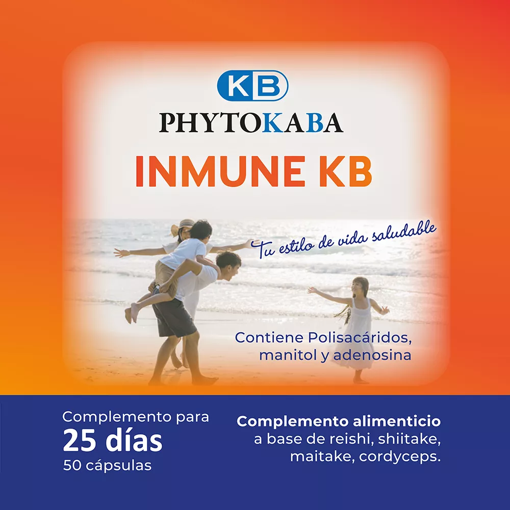 INMUNE KB 50 c&aacute;psulas, hongos y vitaminas. Defensas