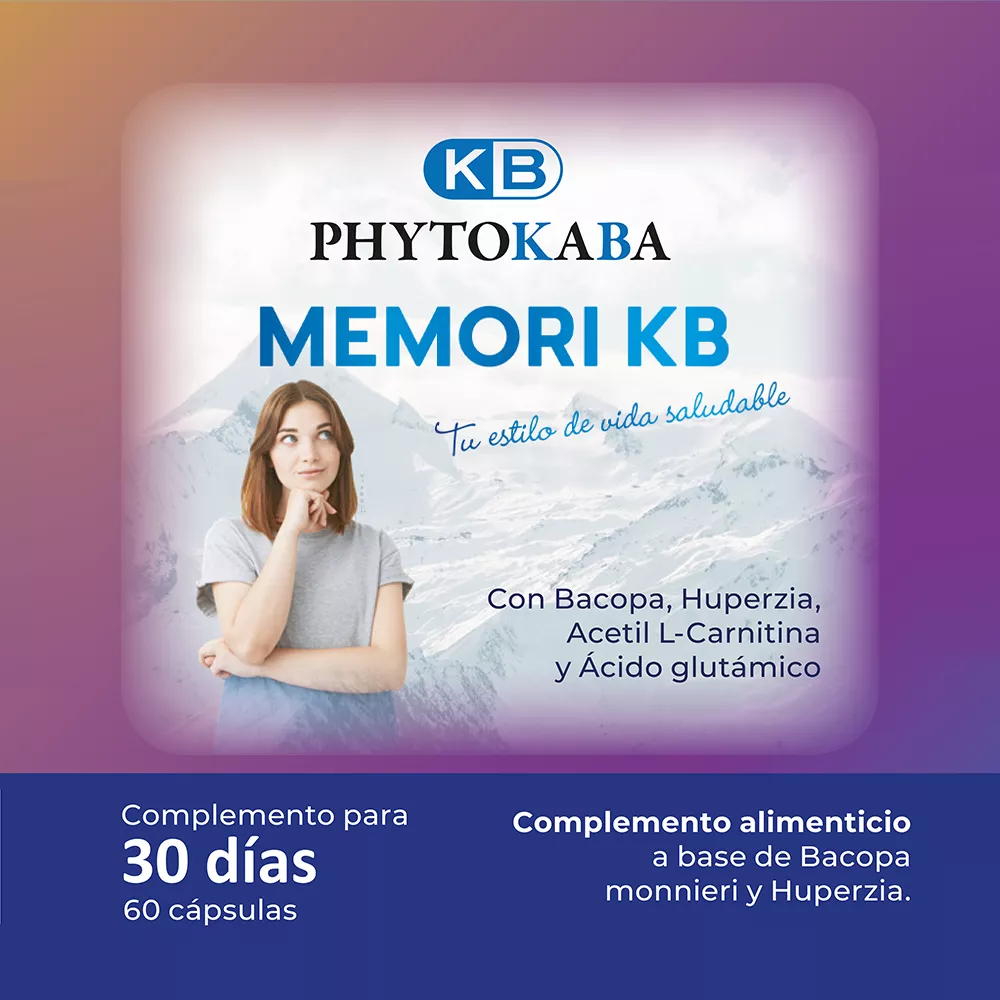 MEMORI KB 60 c&aacute;psulas con bacopa y huperzia. Cognitivo
