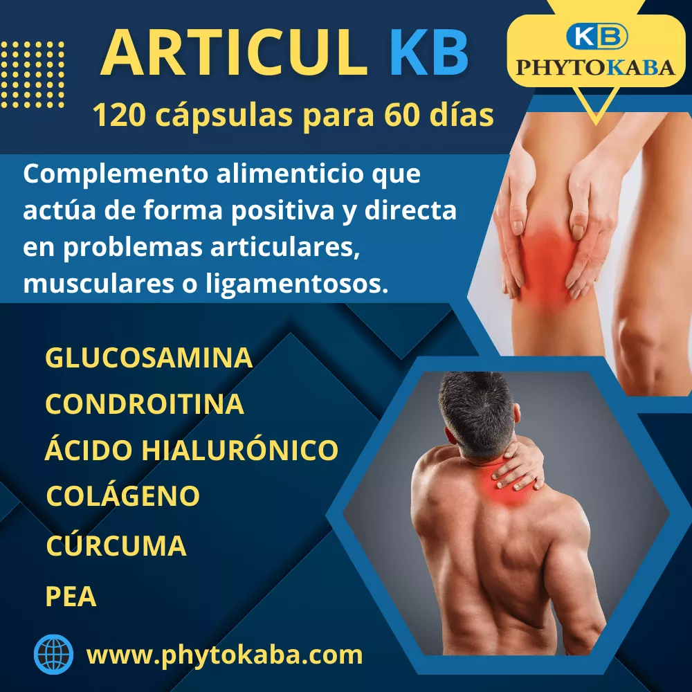 ARTICUL KB 120 c&aacute;psulas con pea, glucosamina y condroitina