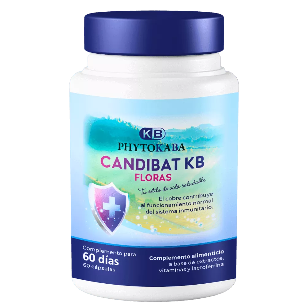 CANDIBAT KB 60 c&aacute;psulas a base de extractos y lactoferrina