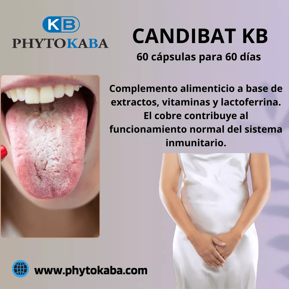 CANDIBAT KB 60 c&aacute;psulas a base de extractos y lactoferrina