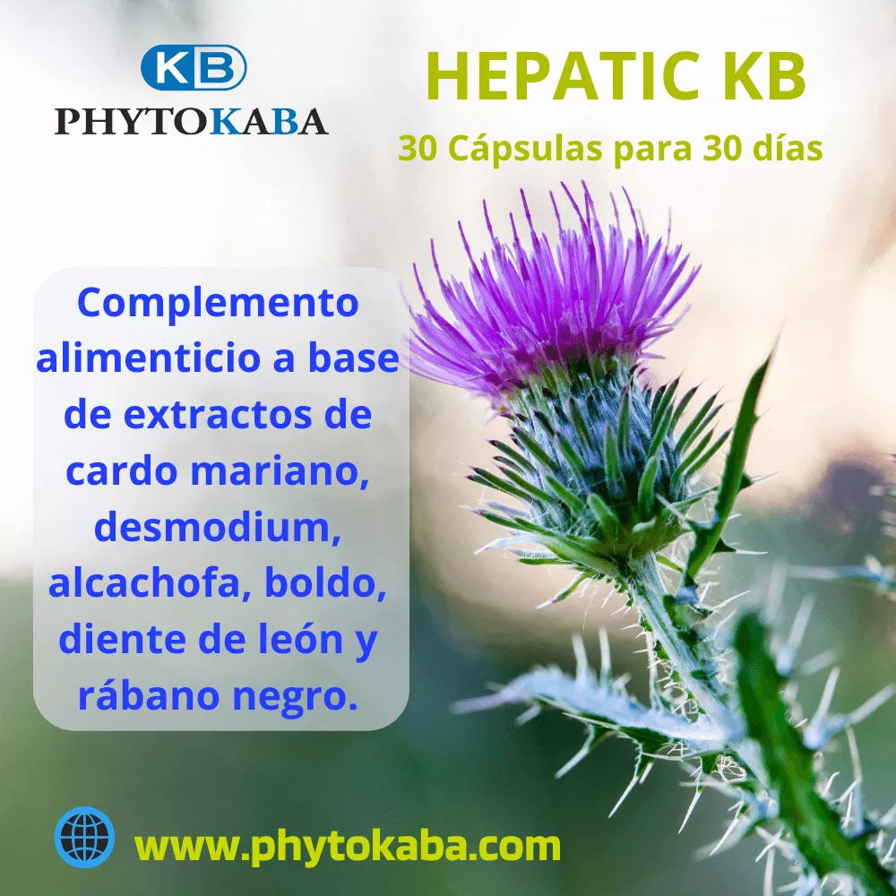 HEPATIC KB 30 c&aacute;psulas detoxifica. Depurativo