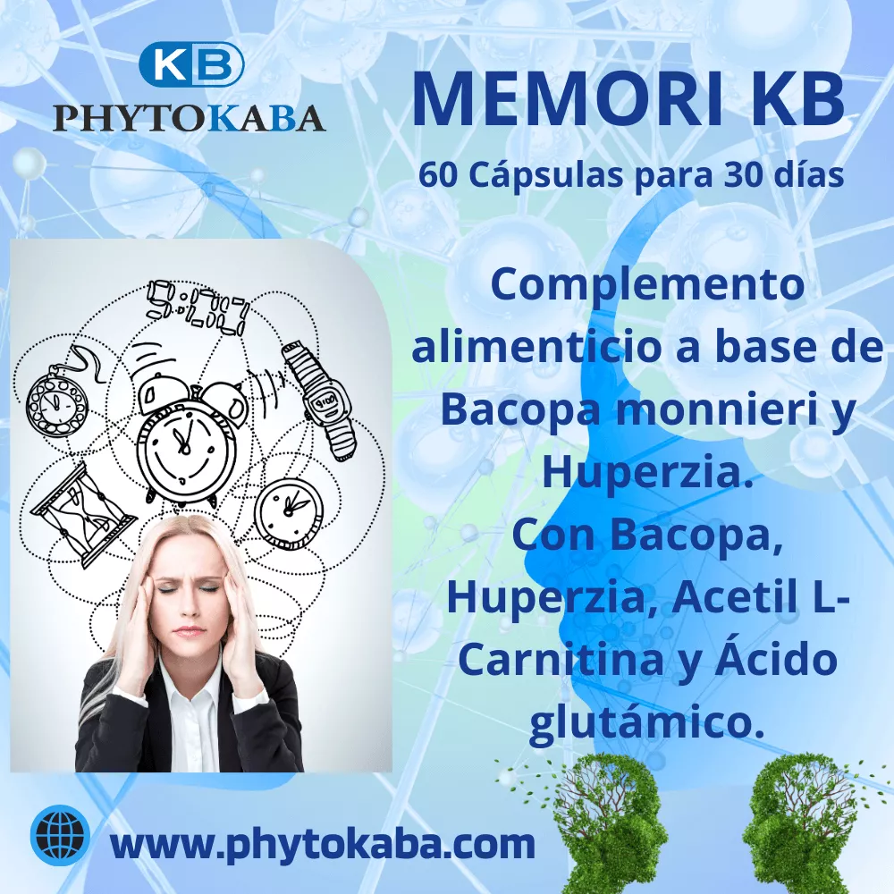 MEMORI KB 60 c&aacute;psulas con bacopa y huperzia. Cognitivo
