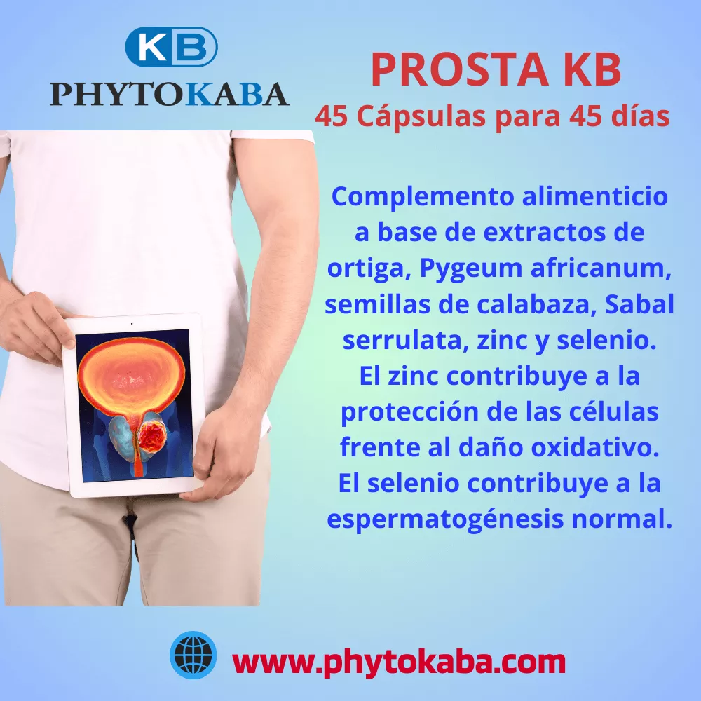 PROSTA KB 45 c&aacute;psulas a base de pygeum africano