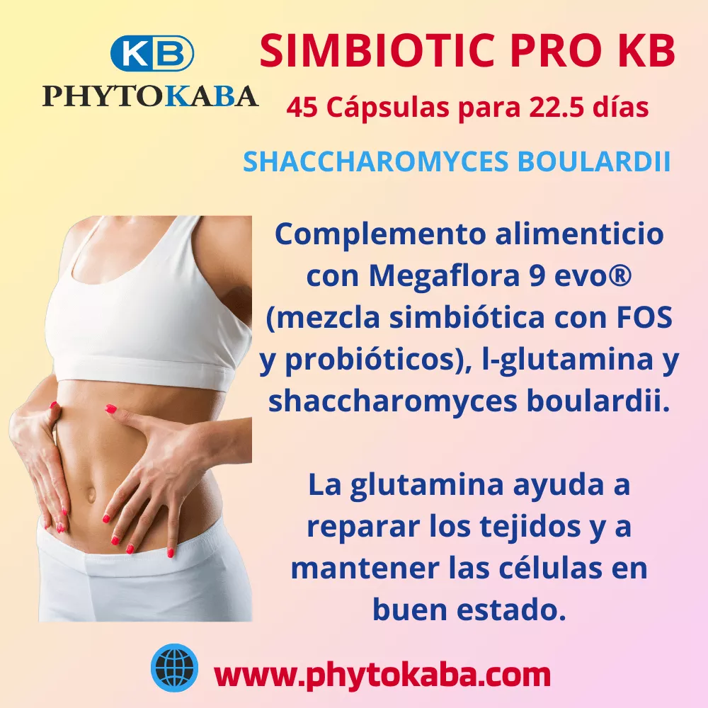 SIMBIOTIC PRO KB 45 c&aacute;psulas mezcla probi&oacute;tica. Flora intestinal