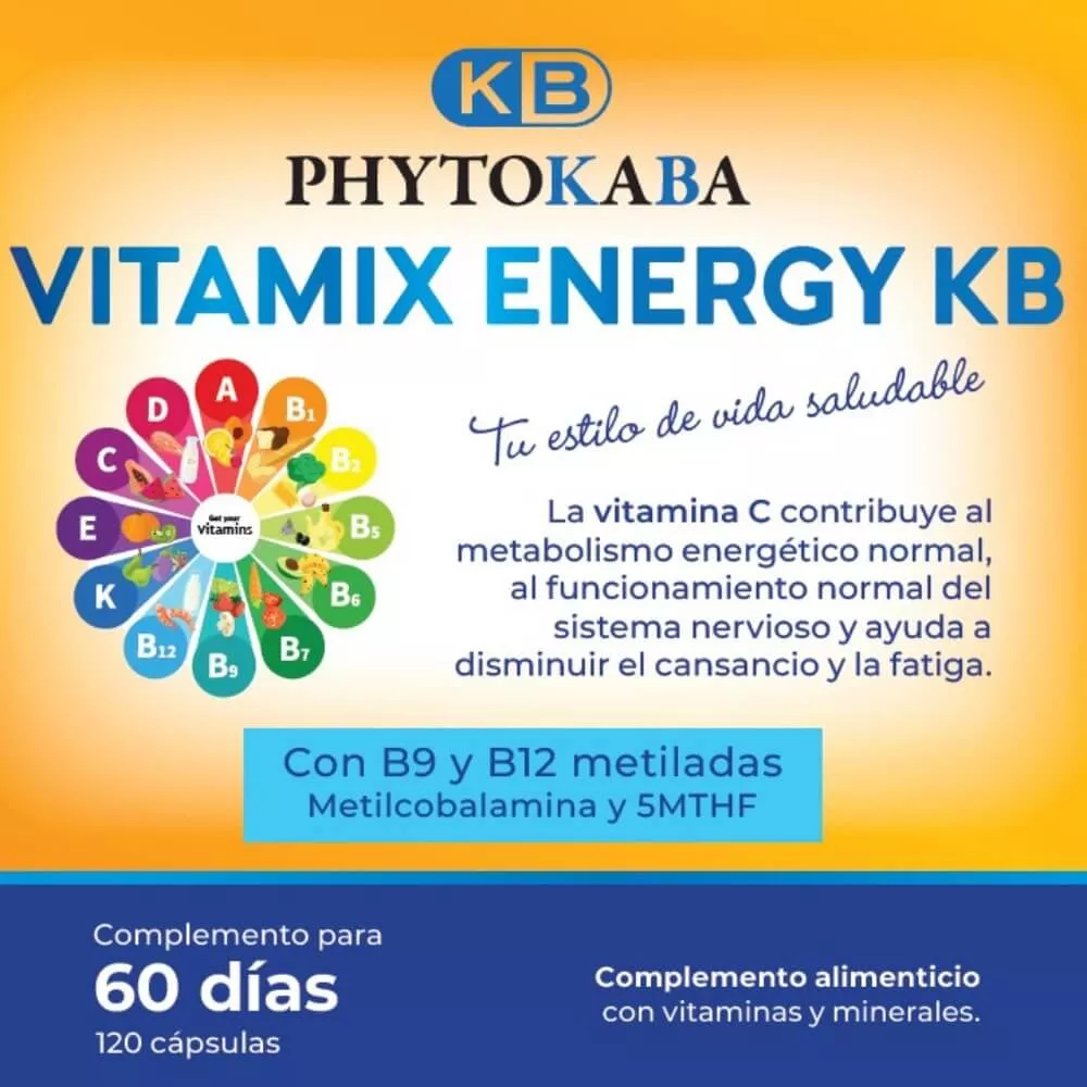 VITAMIX ENERGY KB 120 c&aacute;psulas vitaminas y minerales